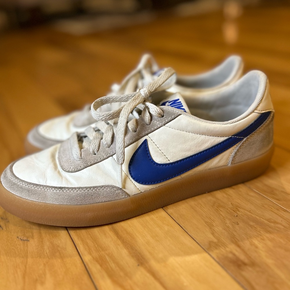 Nike Killshot 2 Leather Sail Hyper Men’s Blue Swoosh Casual Sneakers